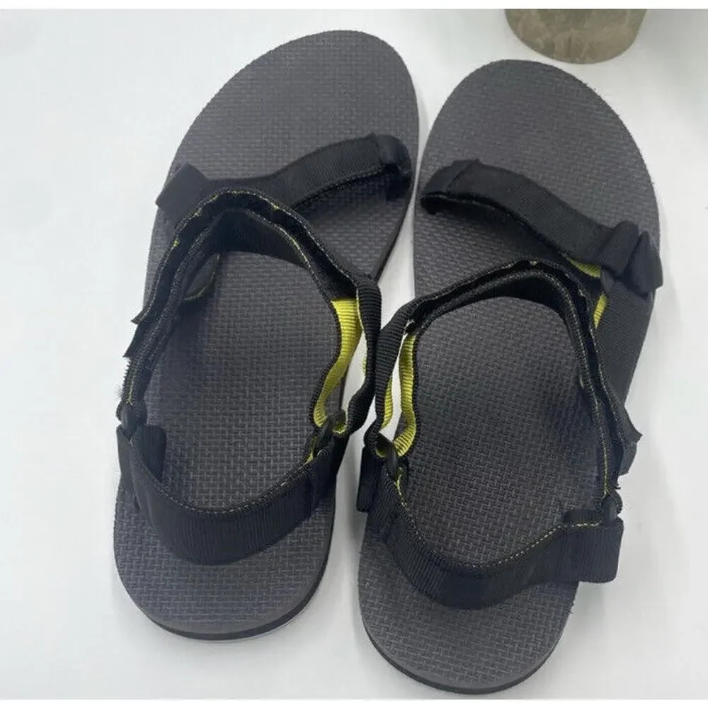 Men's Teva Original Universal Black Suede Strap And Footbed Sandal‎ Size 13